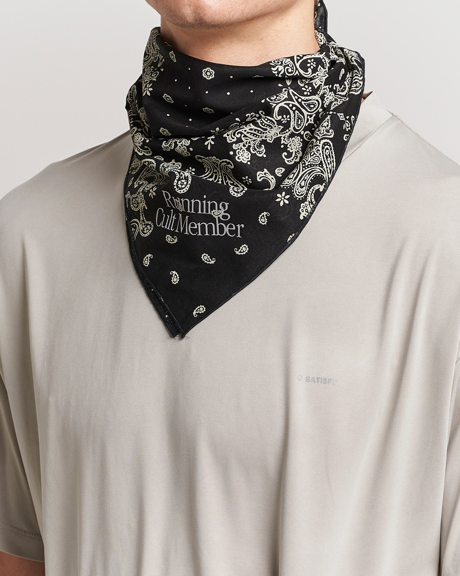 Hombres | Satisfy Japanese Cotton Bandana Black | Satisfy | Japanese Cotton Bandana Black