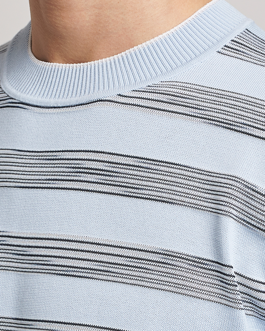 Hombres | Camisetas | Missoni | Knitted Space Dye T-Shirt Light Blue