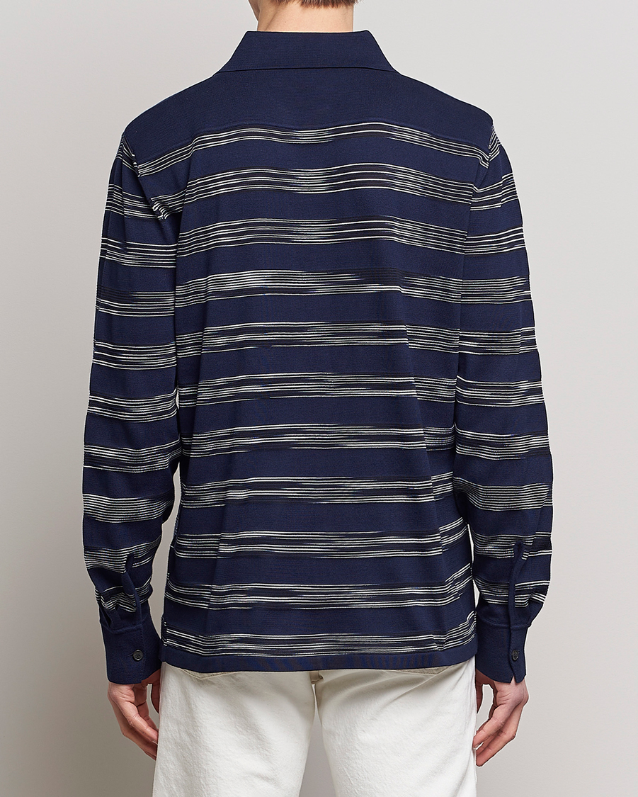 Hombres | Camisas | Missoni | Space Dye Knitted Shirt Black/Navy