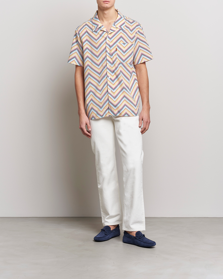 Hombres | Camisas | Missoni | Zig Zag Short Sleeve Shirt Multicolor