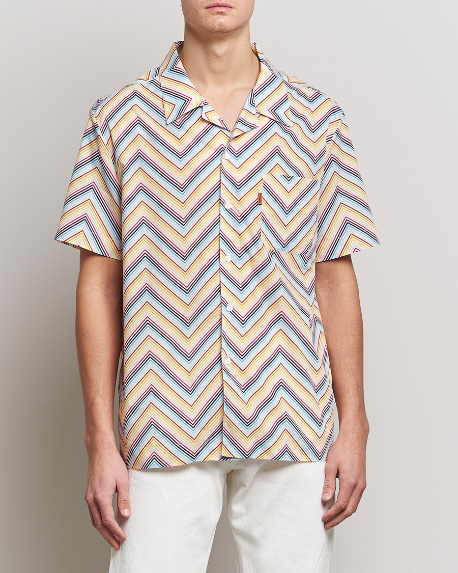 Hombres | Camisas | Missoni | Zig Zag Short Sleeve Shirt Multicolor