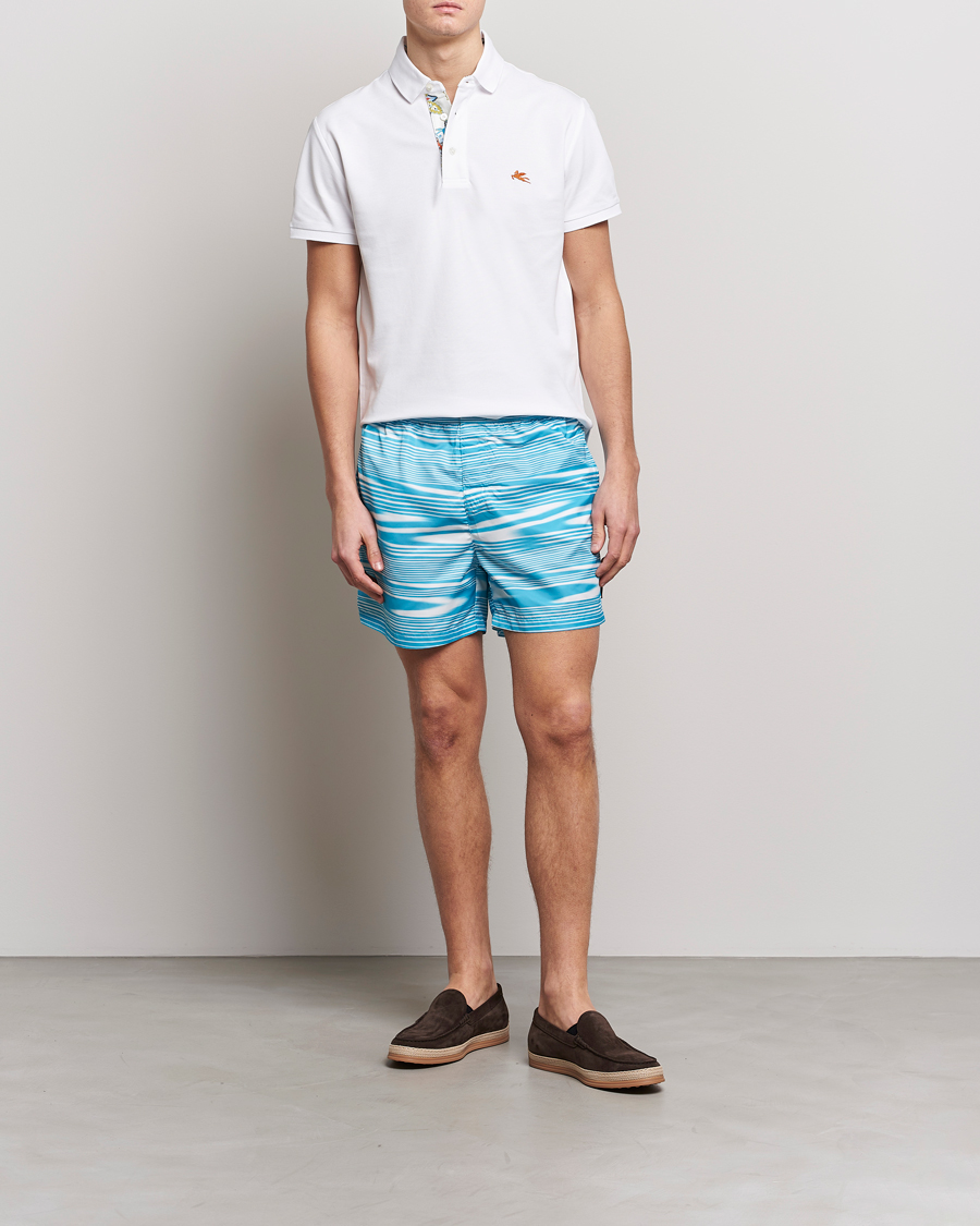 Hombres | Bañadores | Missoni | Space Dye Swim Trunks Light Blue