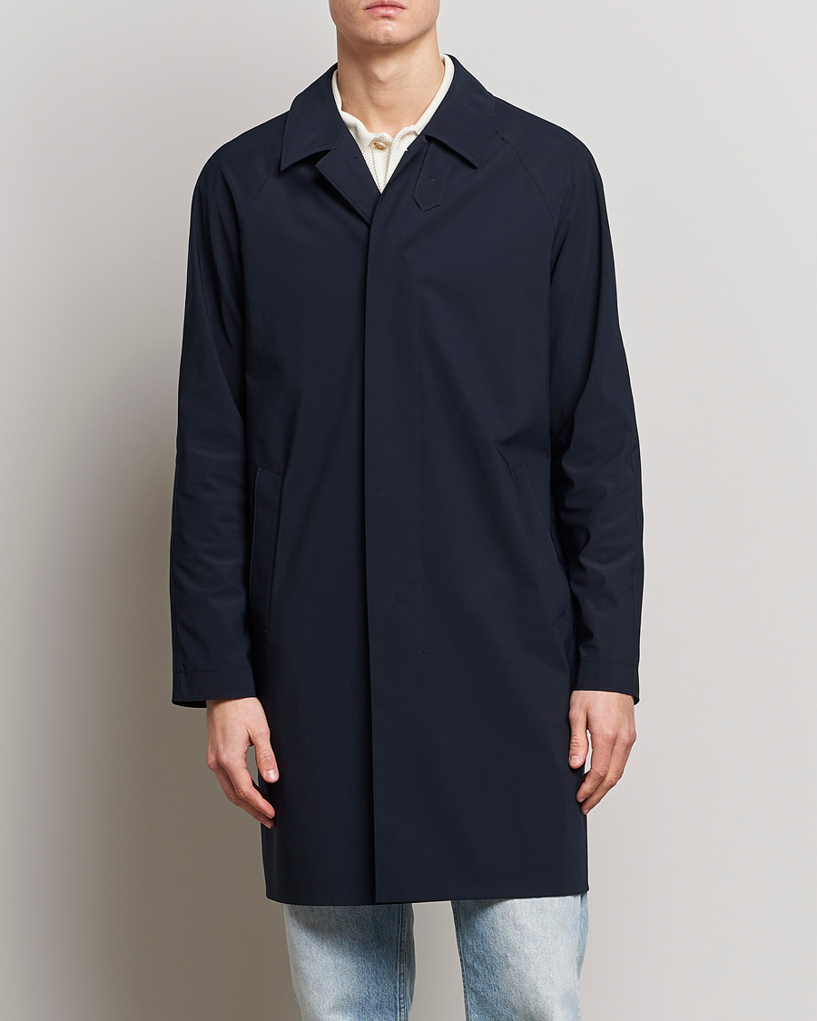 Hombres | Abrigos y chaquetas | Harris Wharf London | Light Technic Balmacaan Coat Dark Blue