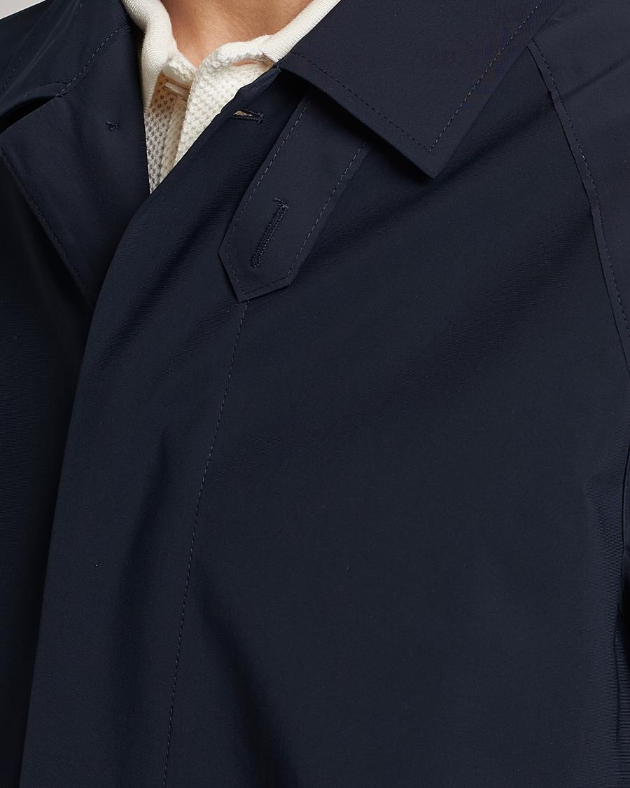 Hombres | Abrigos y chaquetas | Harris Wharf London | Light Technic Balmacaan Coat Dark Blue