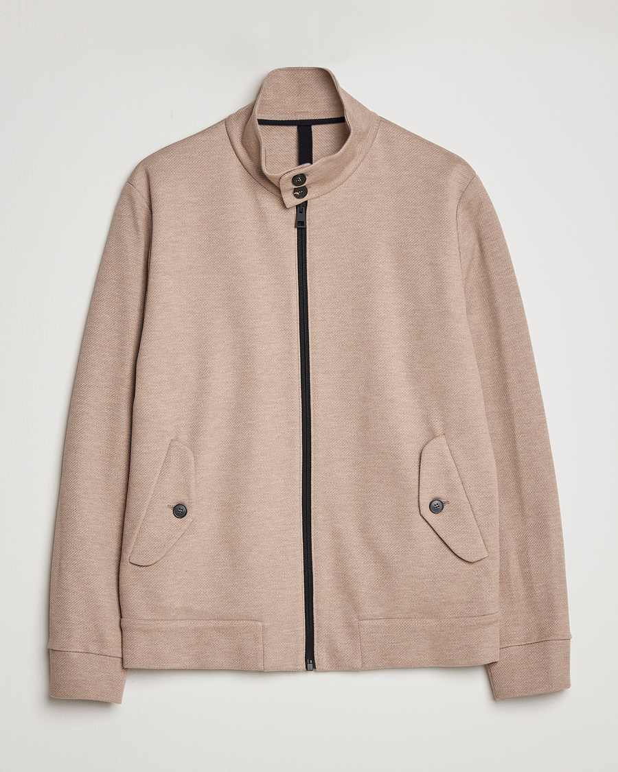 Hombres | Abrigos y chaquetas | Harris Wharf London | Loro Piana Cavalry Twill Harrington Jacket Oat