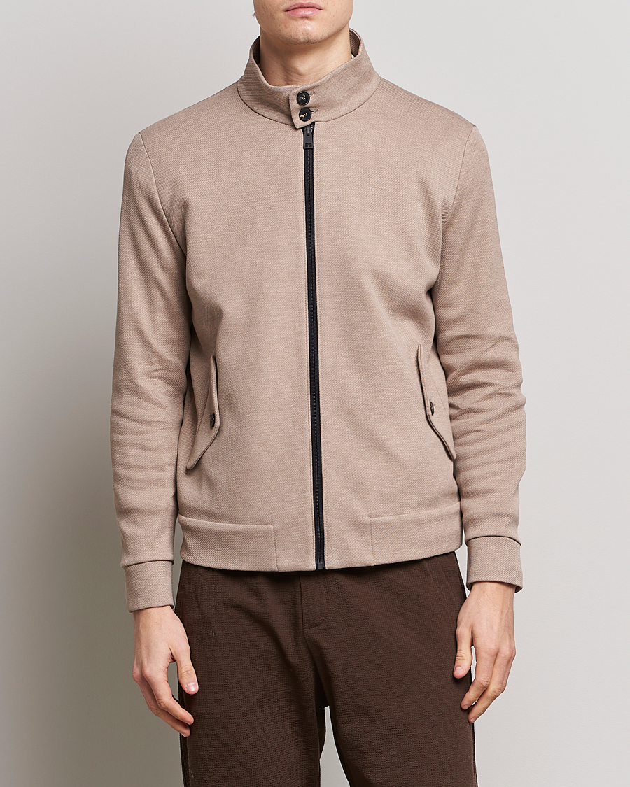 Hombres | Abrigos y chaquetas | Harris Wharf London | Loro Piana Cavalry Twill Harrington Jacket Oat