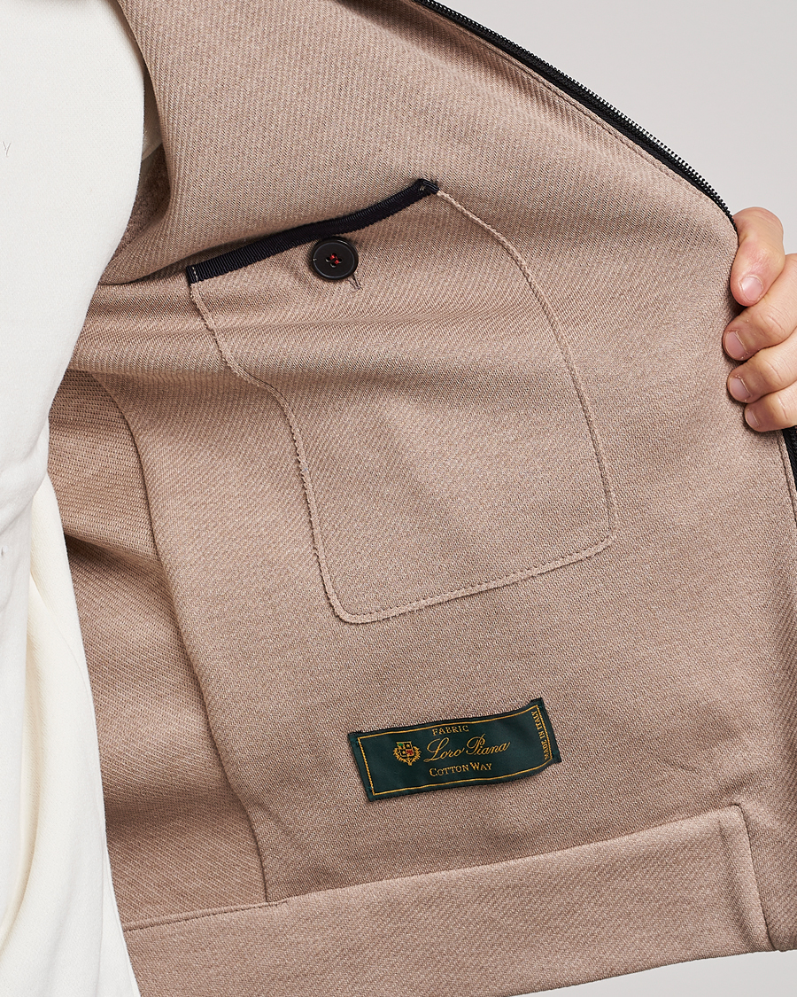 Hombres | Abrigos y chaquetas | Harris Wharf London | Loro Piana Cavalry Twill Harrington Jacket Oat