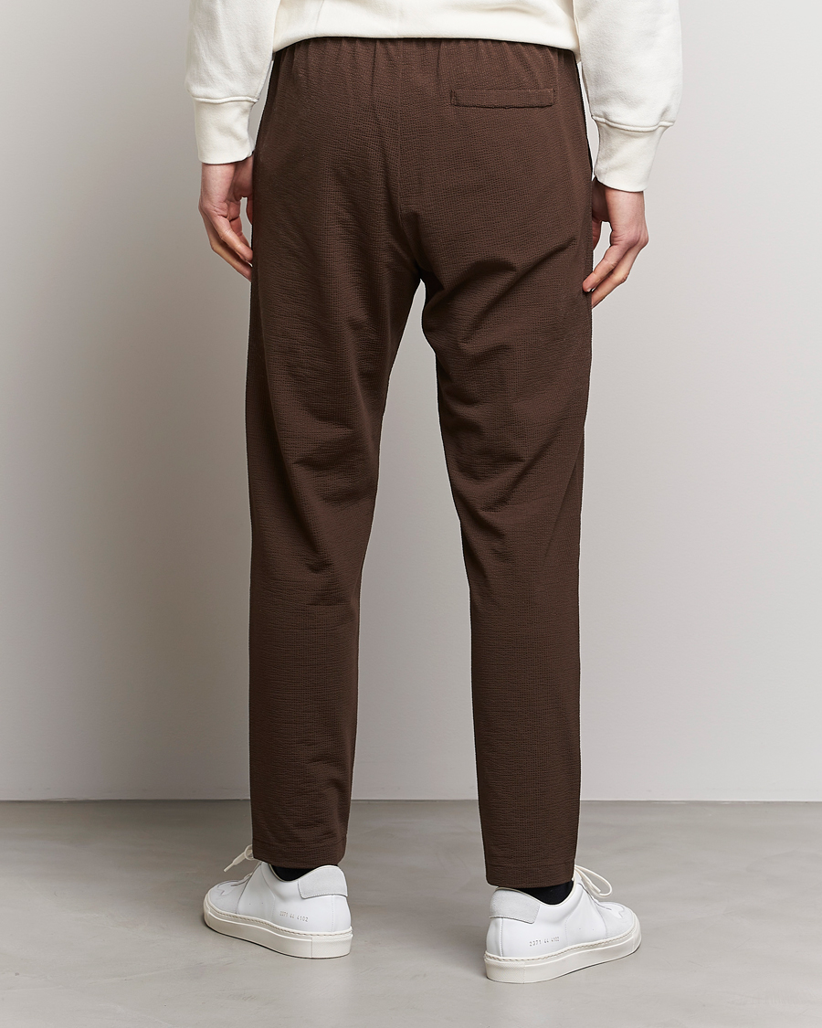 Hombres | Pantalones | Harris Wharf London | Coolmax Seersucker Trouser Brown