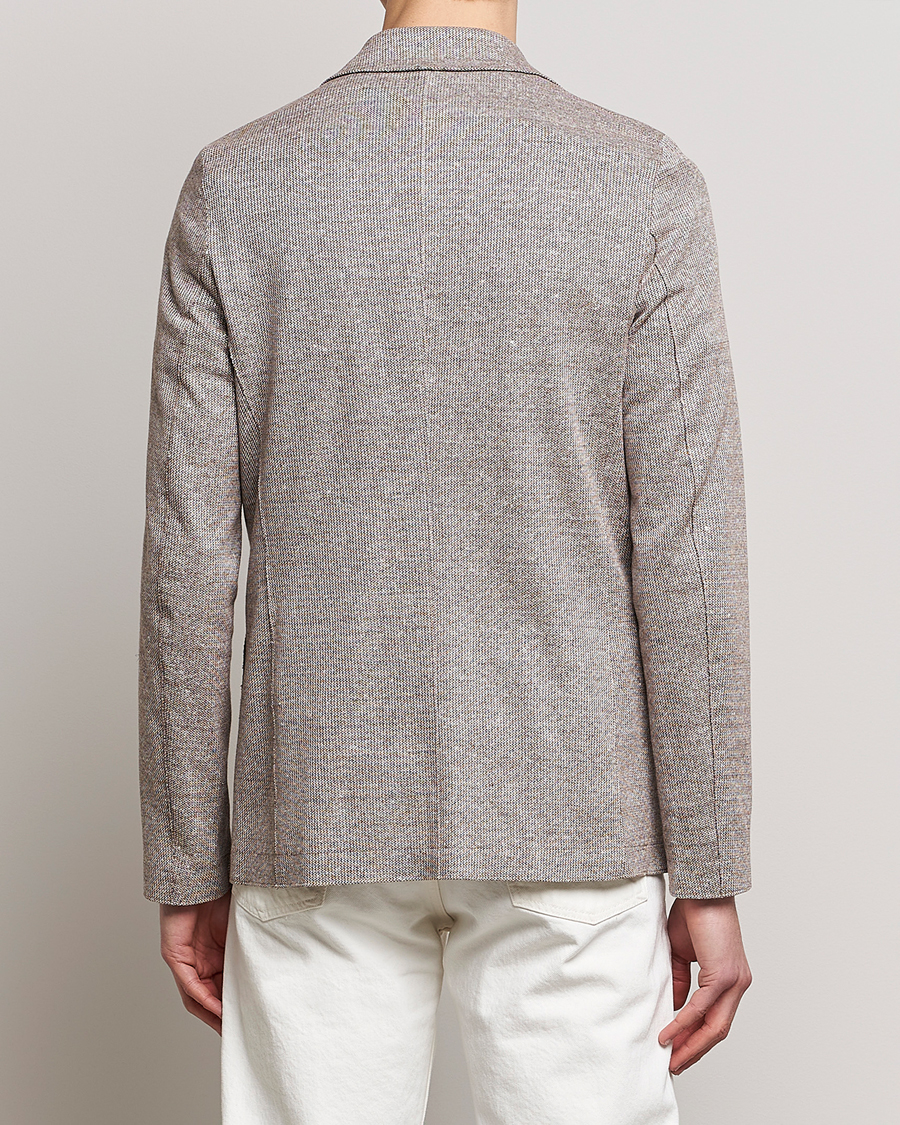 Hombres | Blazers | Harris Wharf London | Linen Blend Blazer Tobacco