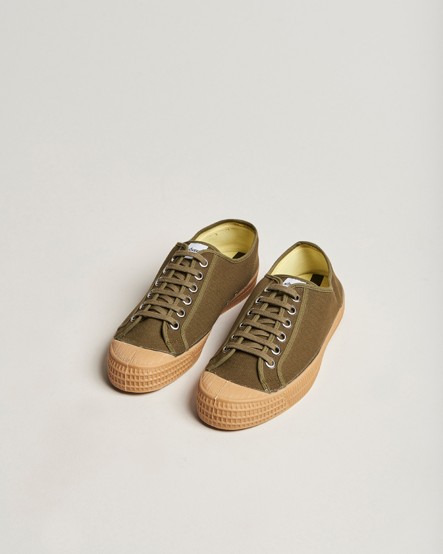 Hombres | Novesta Star Master Organic Cotton Sneaker Military/Transparant | Novesta | Star Master Organic Cotton Sneaker Military/Transparant