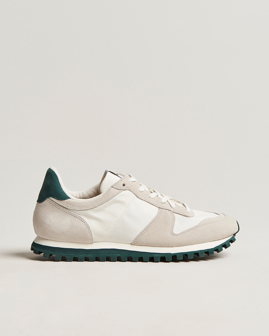 Hombres | Novesta Marathon Trail Running Sneaker White/Green | Novesta | Marathon Trail Running Sneaker White/Green