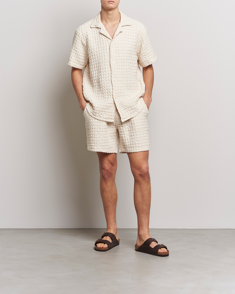 Hombres | Camisas | OAS | Cuba Waffle Shirt Ecru