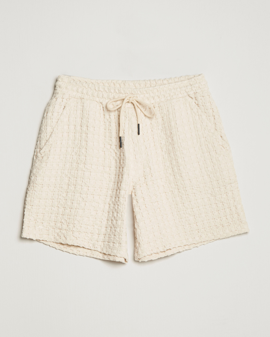 Hombres | Pantalones cortos | OAS | Porto Waffle Shorts Ecru