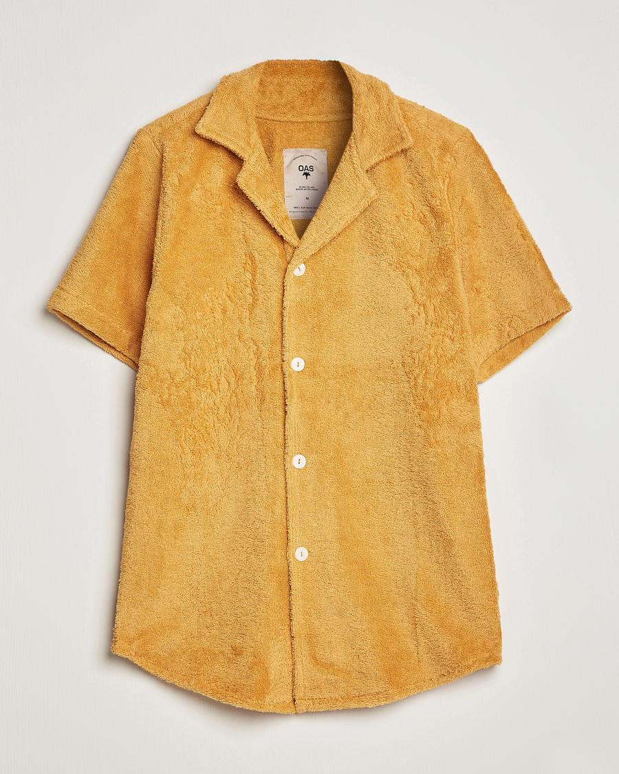 Hombres | Camisas | OAS | Cuba Ruggy Shirt Mustard
