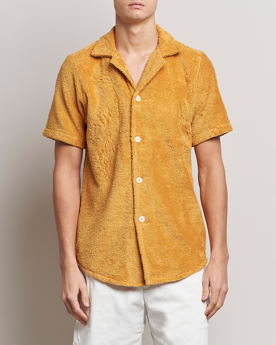 Hombres | Camisas | OAS | Cuba Ruggy Shirt Mustard