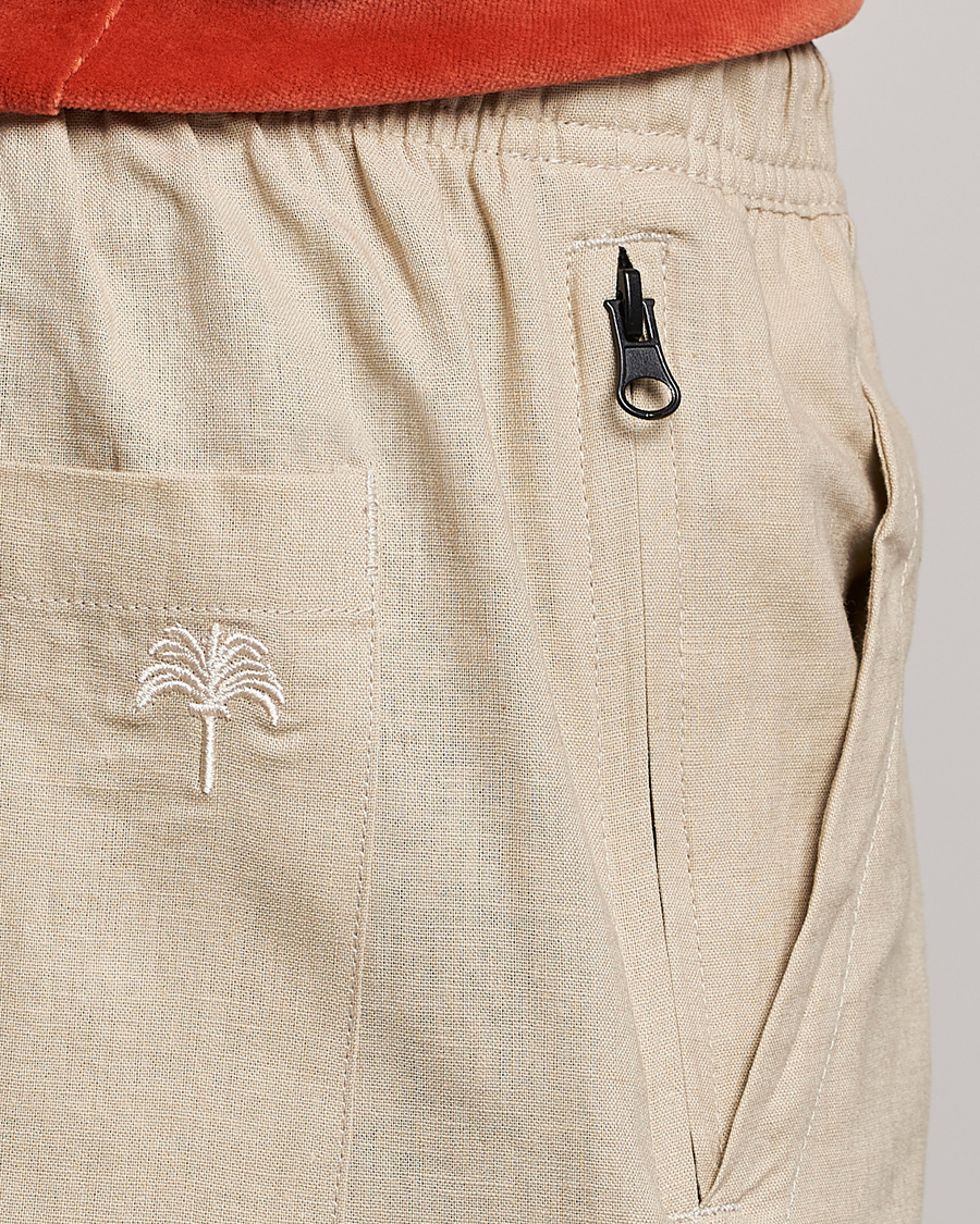 Hombres | Pantalones cortos | OAS | Cargo Linen Shorts Beige