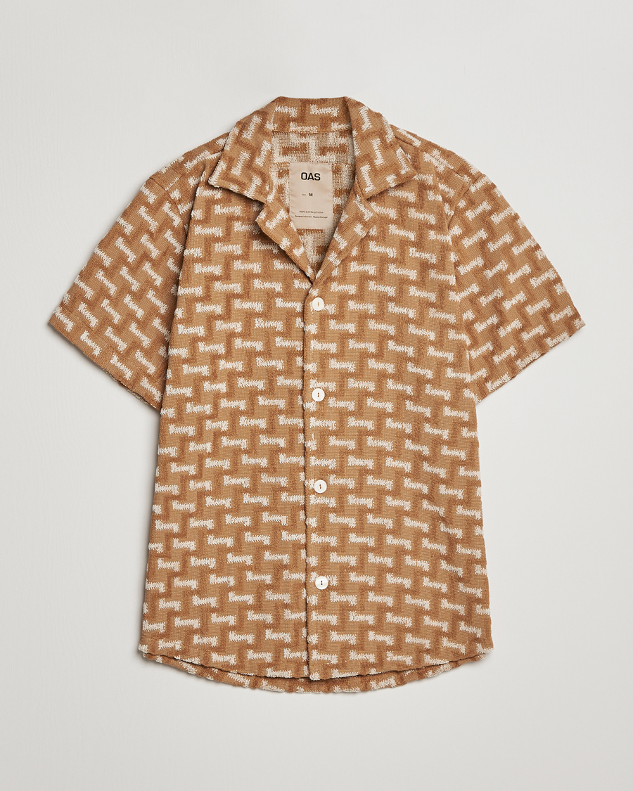 Hombres | Camisas | OAS | Terry Cuba Short Sleeve Shirt Camel