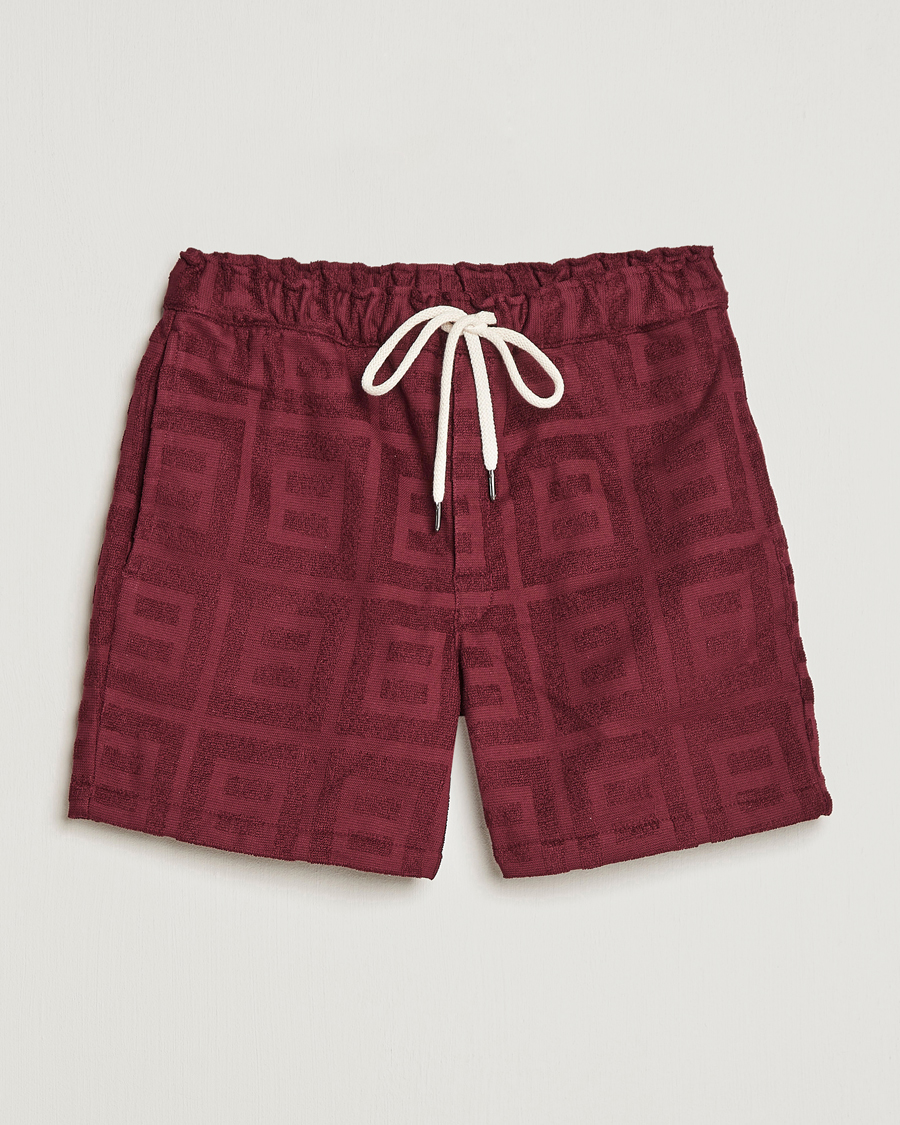 Hombres | Pantalones cortos | OAS | Terry Shorts Burgundy