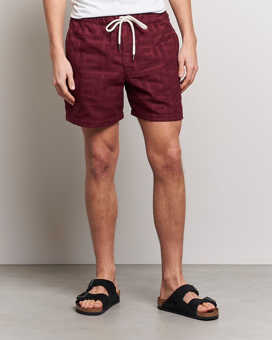 Hombres | Pantalones cortos | OAS | Terry Shorts Burgundy