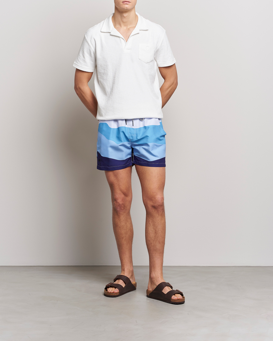 Hombres | Bañadores | OAS | Printed Swimshorts Ice Wave