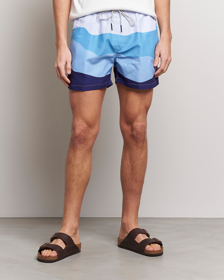 Hombres | Bañadores | OAS | Printed Swimshorts Ice Wave