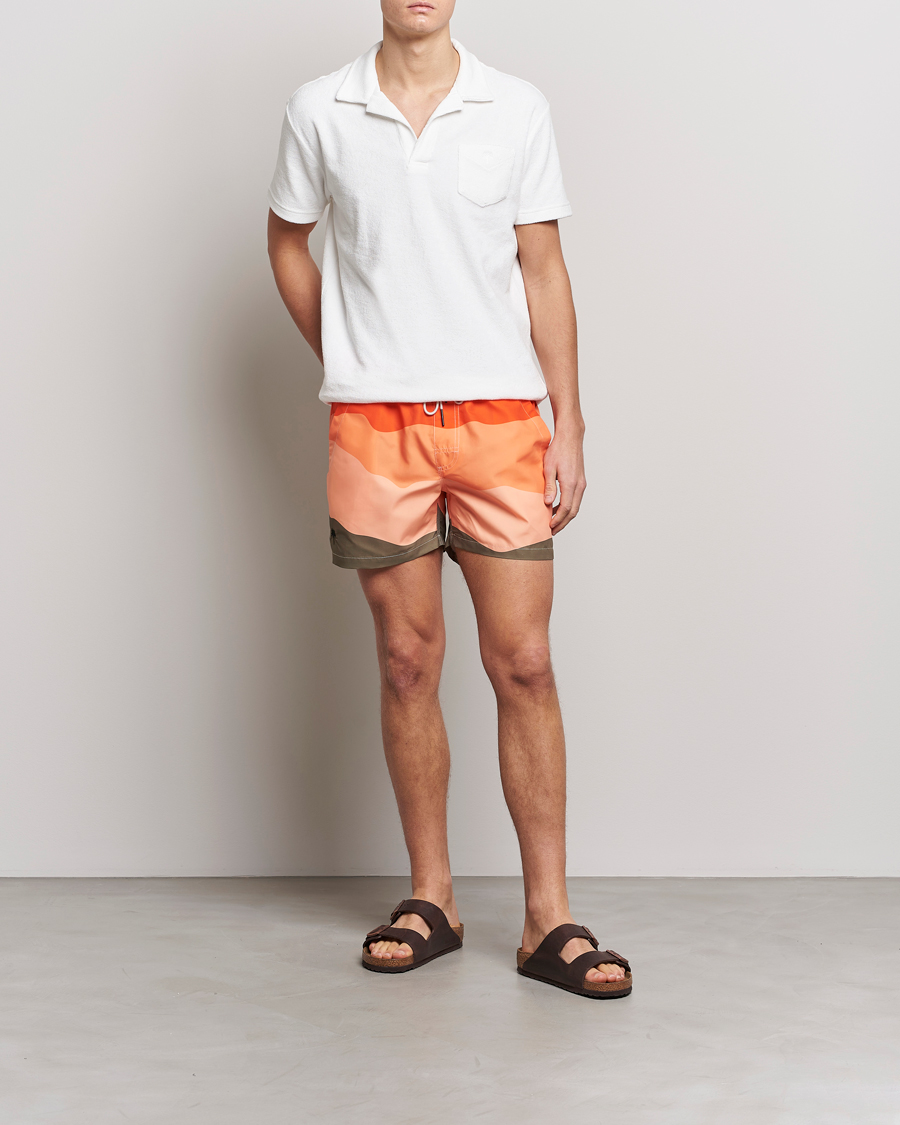 Hombres | Bañadores | OAS | Printed Swimshorts Fire Wave