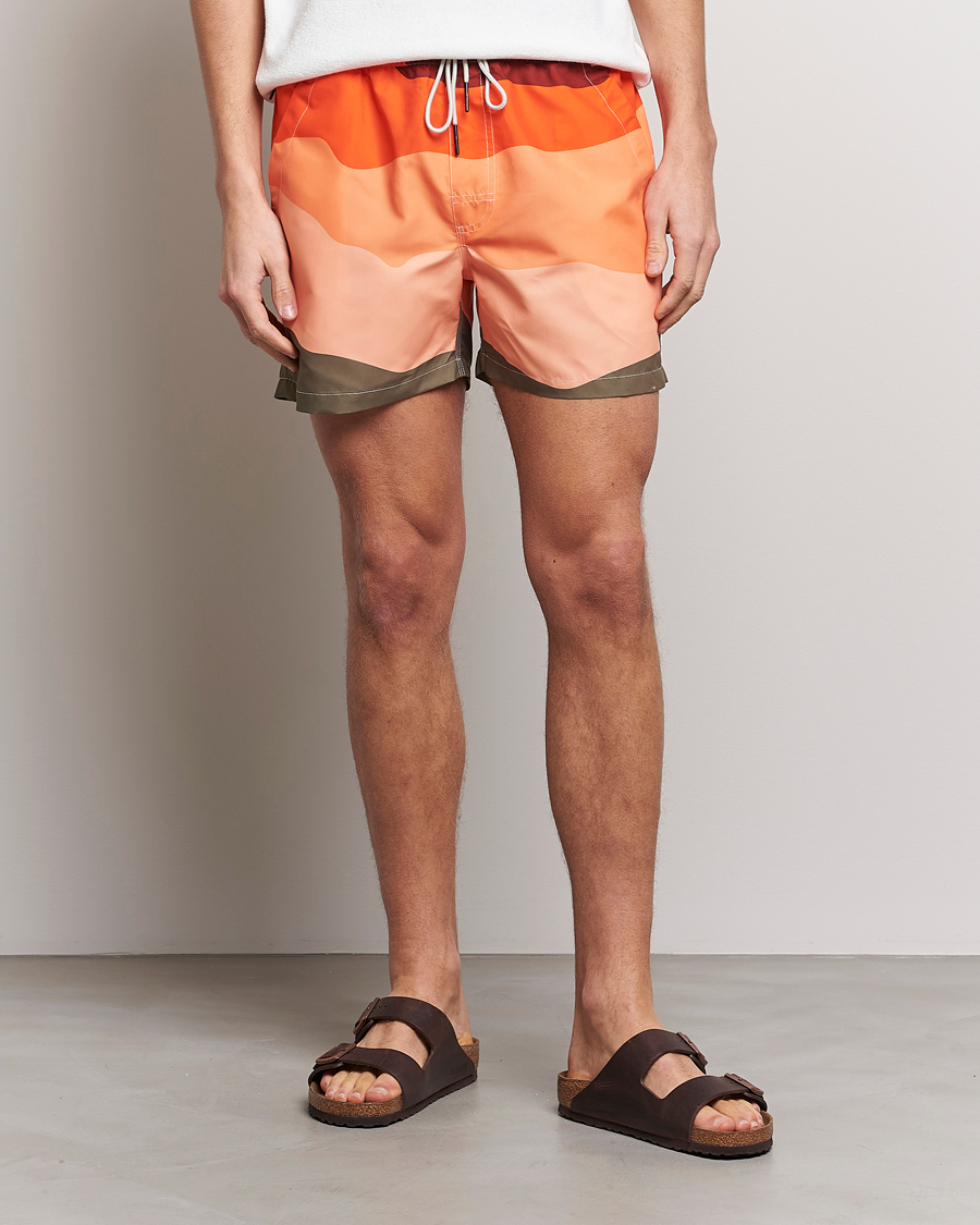 Hombres | Bañadores | OAS | Printed Swimshorts Fire Wave