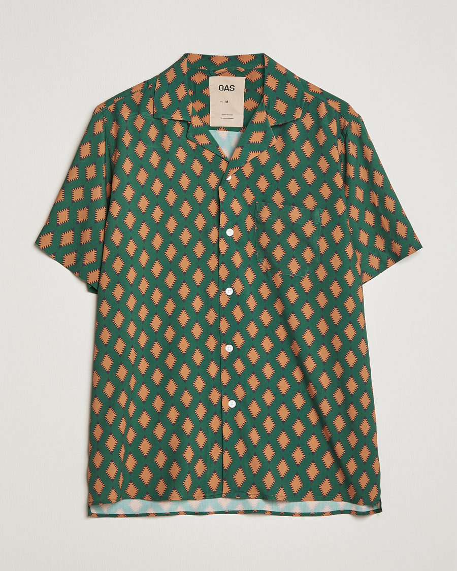 Hombres | Camisas | OAS | Viscose Resort Short Sleeve Shirt Smokin Rustic