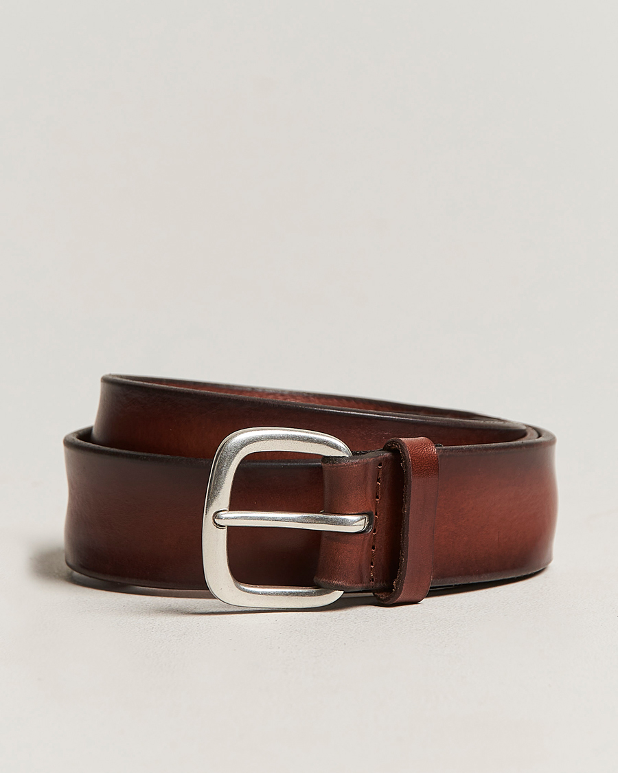 Hombres | Orciani Vachetta Soft Leather Belt 3,5 cm Brown | Orciani | Vachetta Soft Leather Belt 3,5 cm Brown