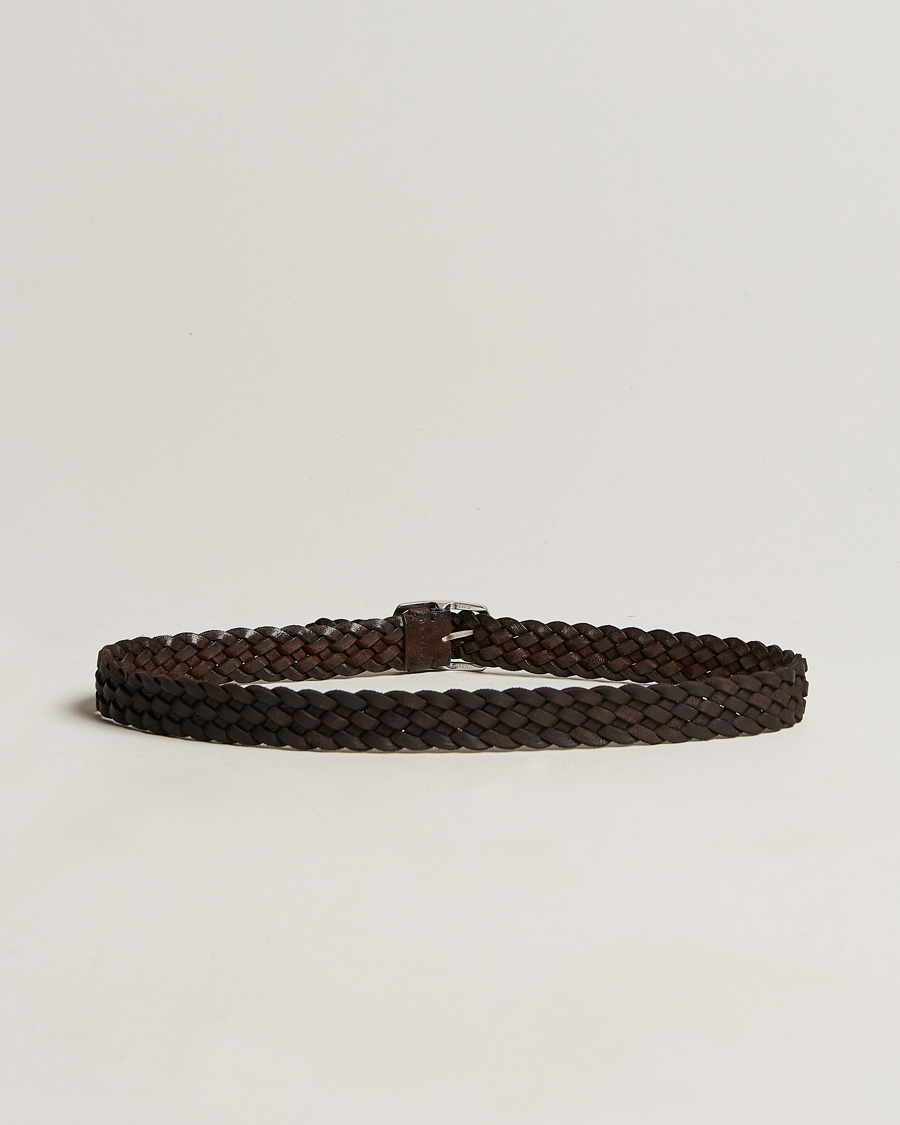 Hombres | Orciani Double Sided Suede Belt Dark Brown | Orciani | Double Sided Suede Belt Dark Brown