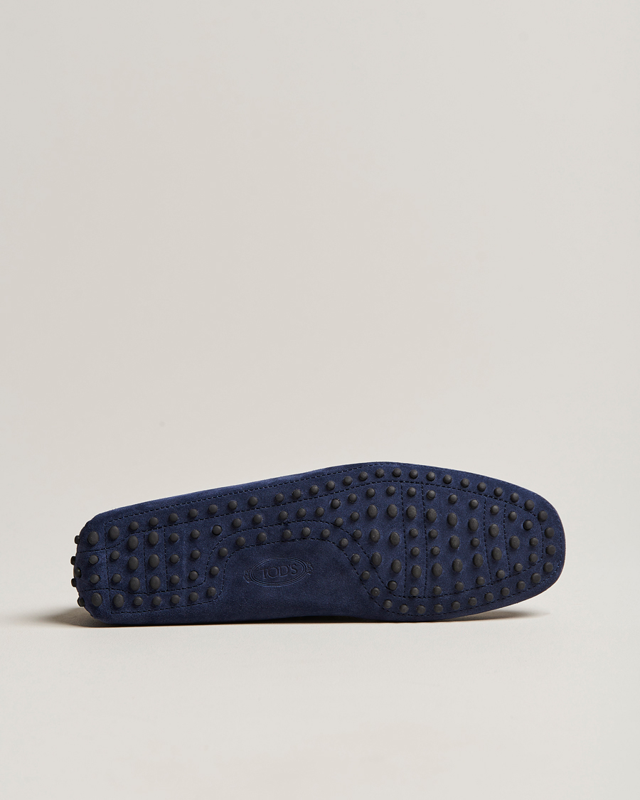 Hombres | Tod's Laccetto Gommino Carshoe Navy Suede | Tod's | Laccetto Gommino Carshoe Navy Suede