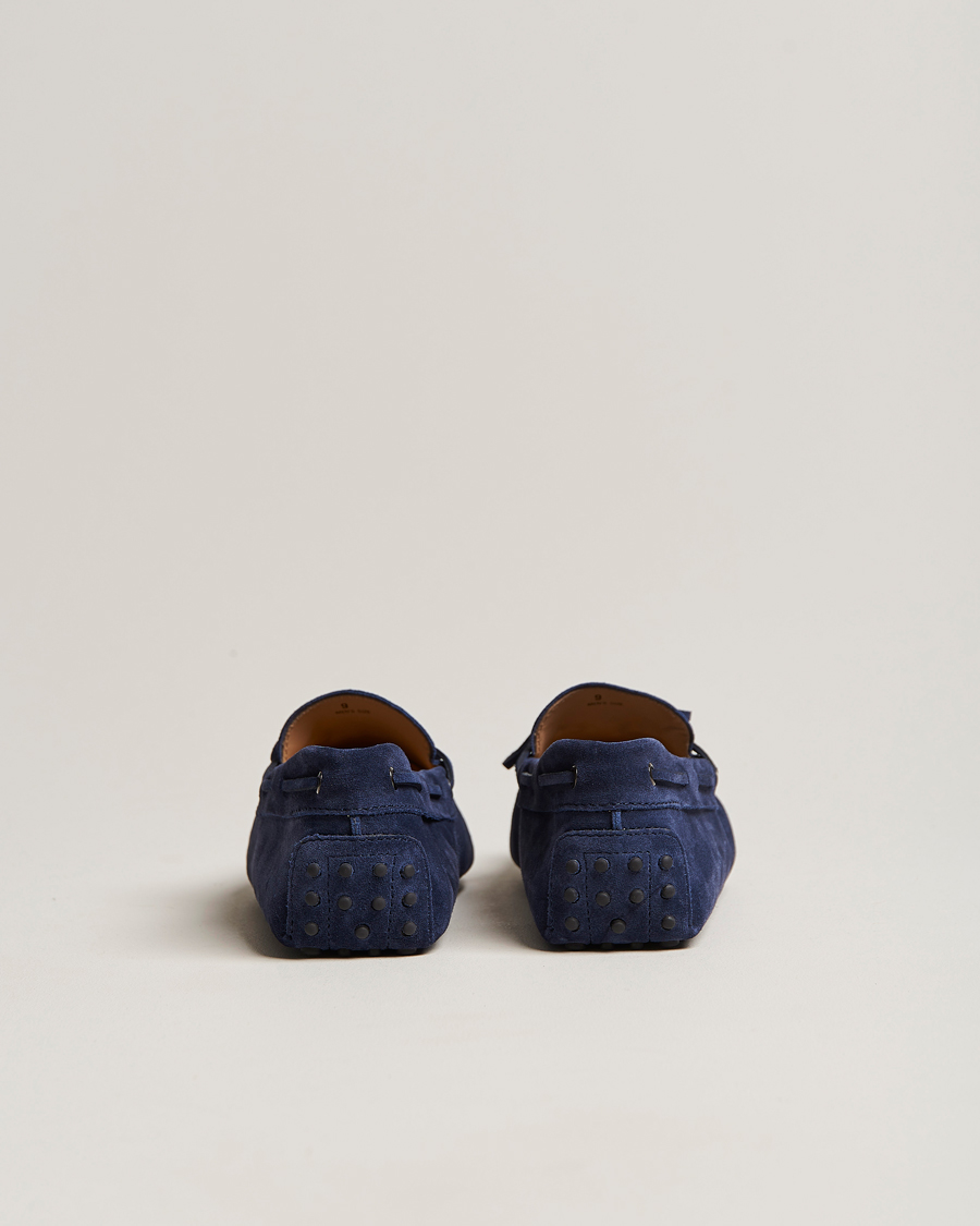 Hombres | Tod's Laccetto Gommino Carshoe Navy Suede | Tod's | Laccetto Gommino Carshoe Navy Suede