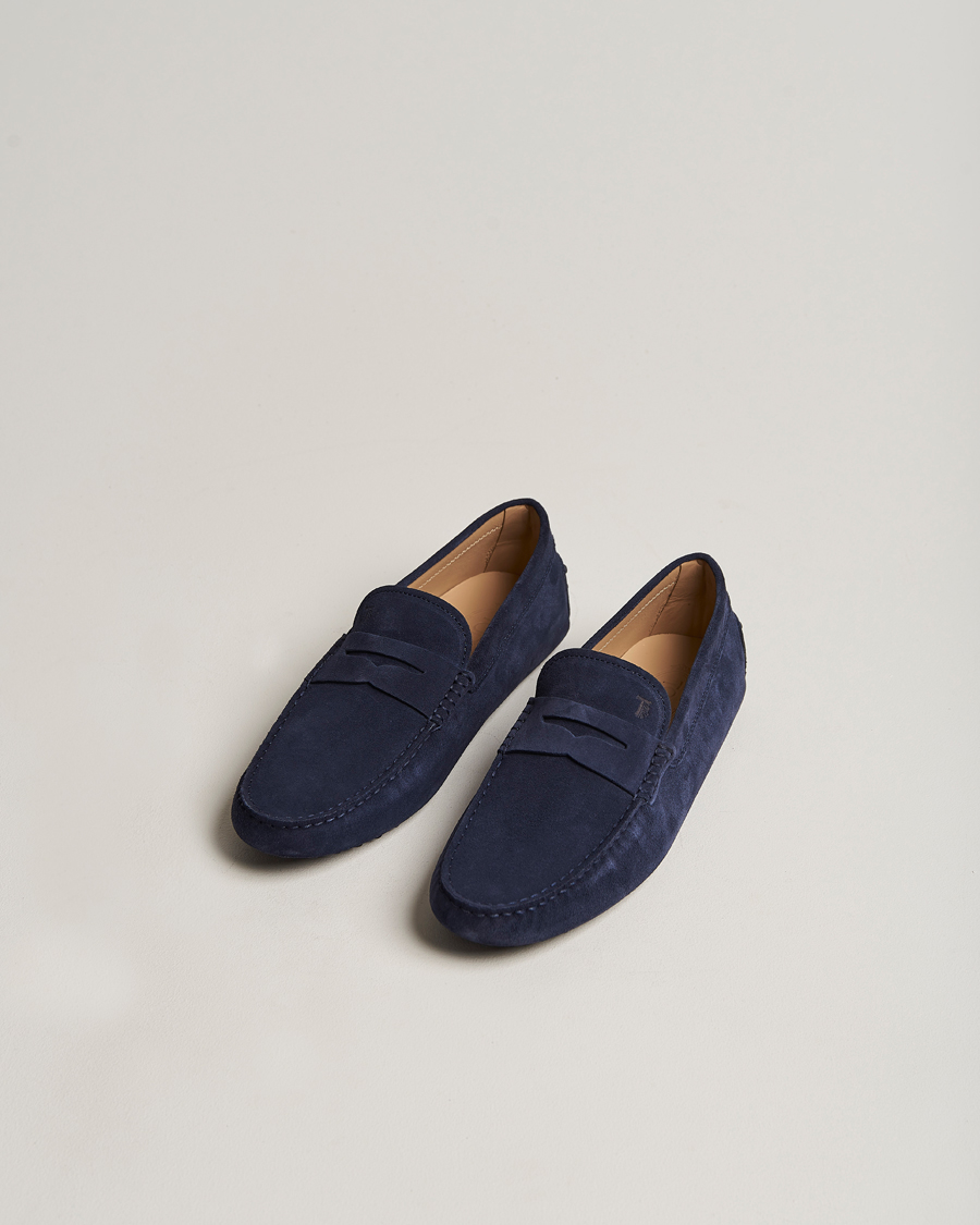 Hombres | Tod's City Gommino Navy Suede | Tod's | City Gommino Navy Suede