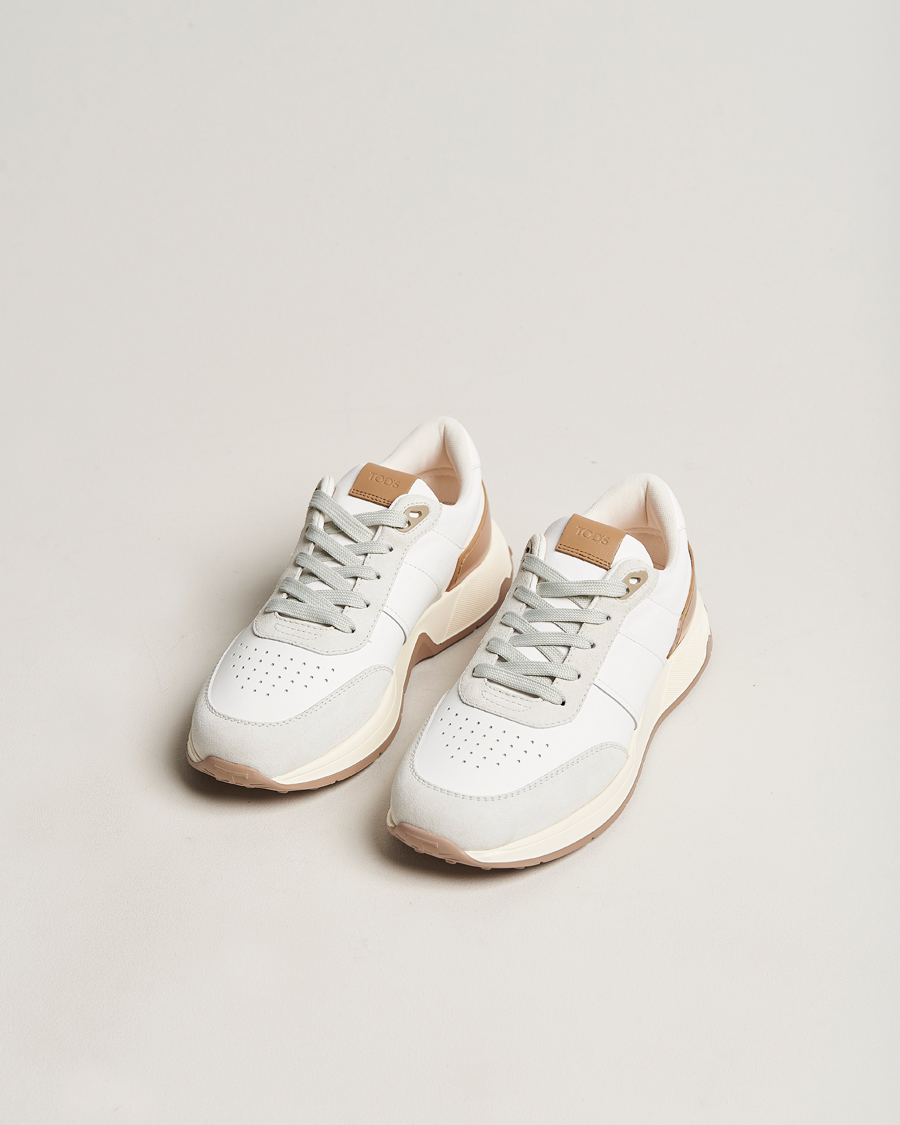 Hombres | Tod's Luxury Running Sneakers White Calf | Tod's | Luxury Running Sneakers White Calf