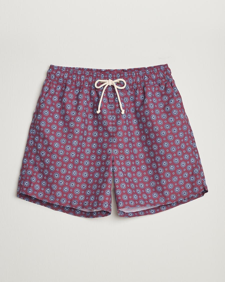 Hombres | Ripa Ripa Printed Swimshorts Wine | Ripa Ripa | Printed Swimshorts Wine