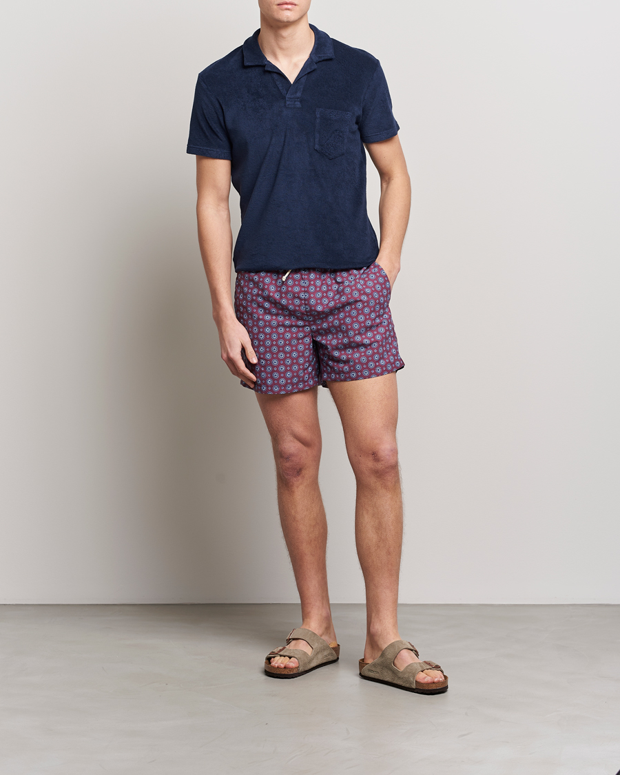 Hombres | Ripa Ripa Printed Swimshorts Wine | Ripa Ripa | Printed Swimshorts Wine