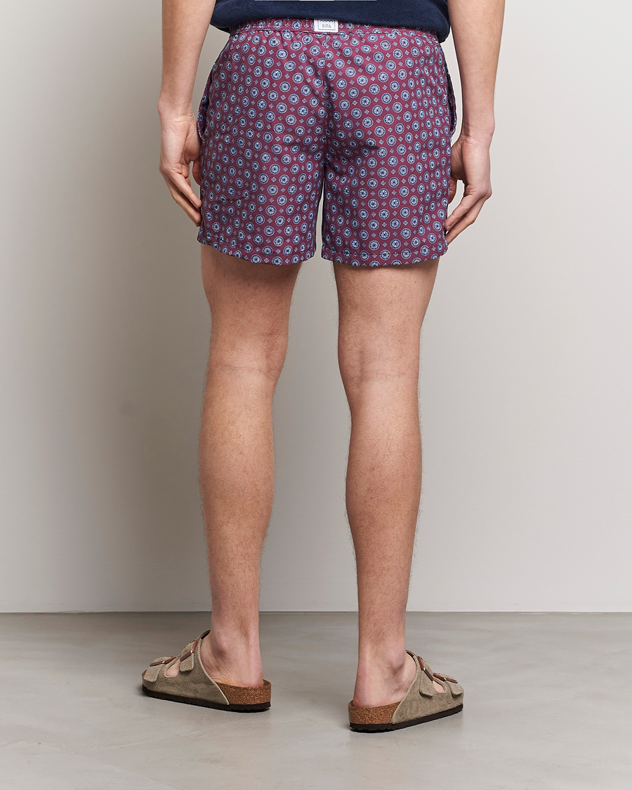 Hombres | Ripa Ripa Printed Swimshorts Wine | Ripa Ripa | Printed Swimshorts Wine
