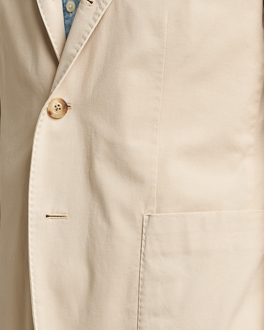 Hombres | Blazers | Boglioli | K Jacket Cotton Stretch Blazer Light Beige