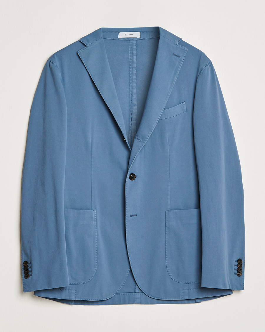 Hombres | Blazers | Boglioli | K Jacket Cotton Stretch Blazer Dusty Blue