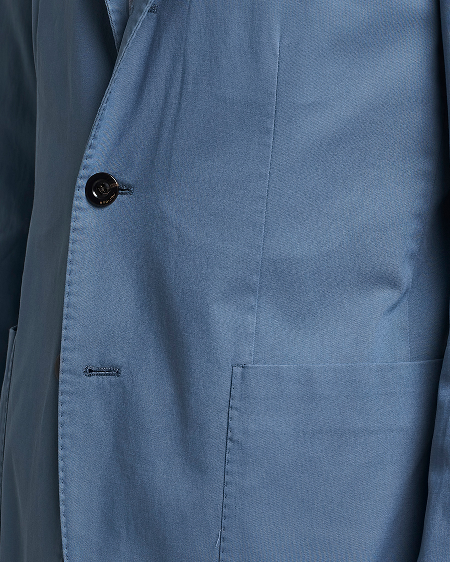 Hombres | Blazers | Boglioli | K Jacket Cotton Stretch Blazer Dusty Blue