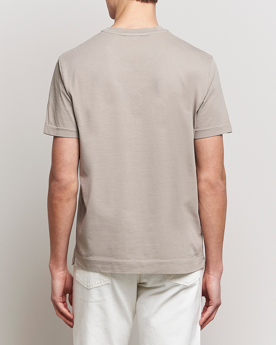 Hombres | Camisetas | Boglioli | Short Sleeve T-Shirt Washed Grey