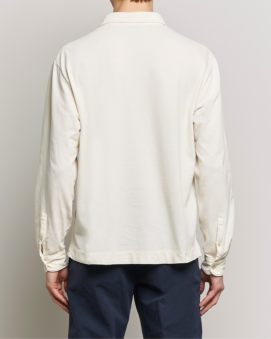 Hombres | Jerséis y prendas de punto | Boglioli | Long Sleeve Polo Beige