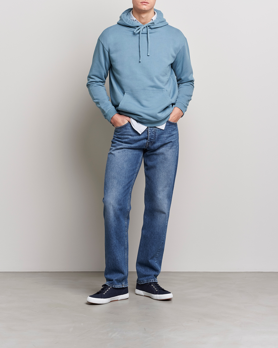 Hombres | Jerséis y prendas de punto | Boglioli | Hooded Sweater Dusty Blue