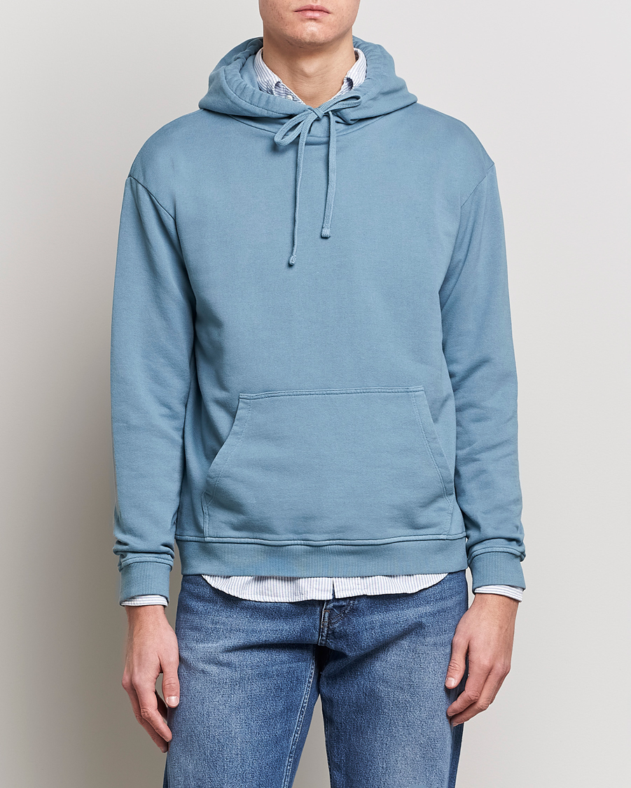 Hombres | Jerséis y prendas de punto | Boglioli | Hooded Sweater Dusty Blue