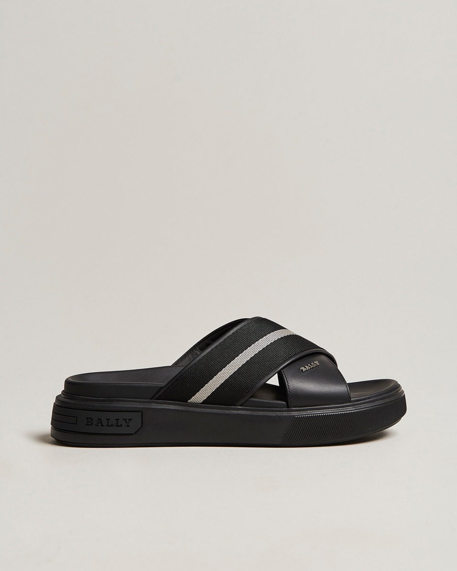 Hombres | Bally Jake Sandal Black | Bally | Jake Sandal Black