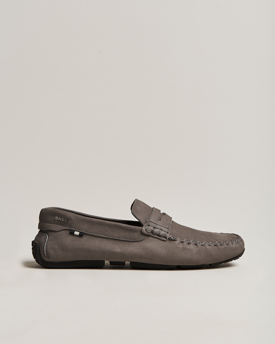 Hombres | Bally Peir Calf Leather Car Shoe Dark Mineral | Bally | Peir Calf Leather Car Shoe Dark Mineral