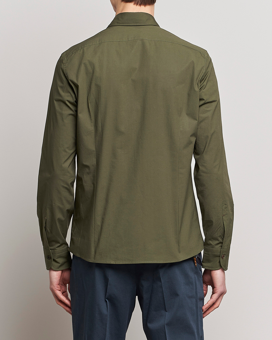 Hombres | Camisas | Mazzarelli | Safari Overshirt Olive