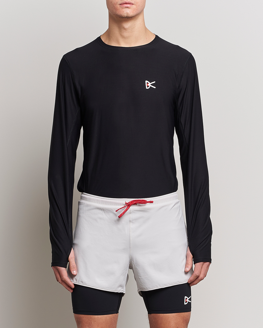 Hombres | Camisetas | District Vision | Aloe-Tech Long Sleeve T-Shirt Black