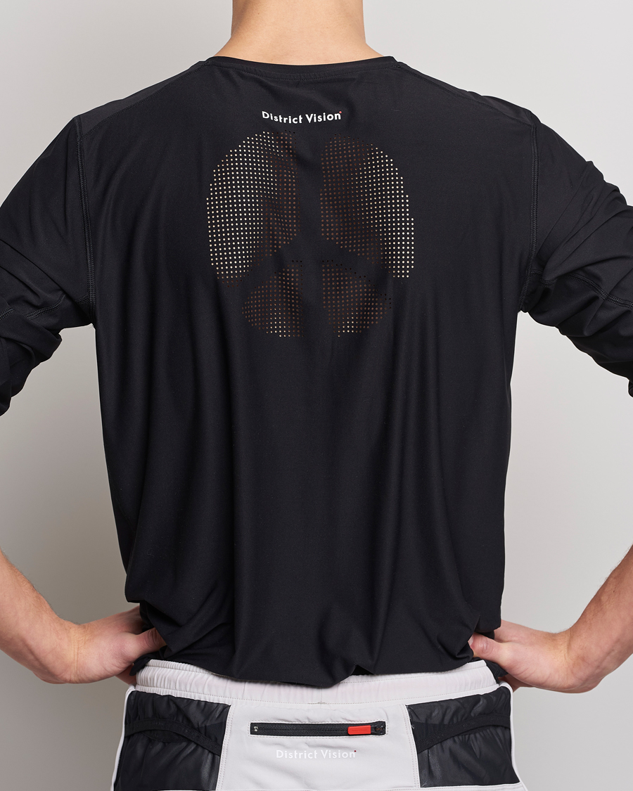 Hombres | Camisetas | District Vision | Aloe-Tech Long Sleeve T-Shirt Black