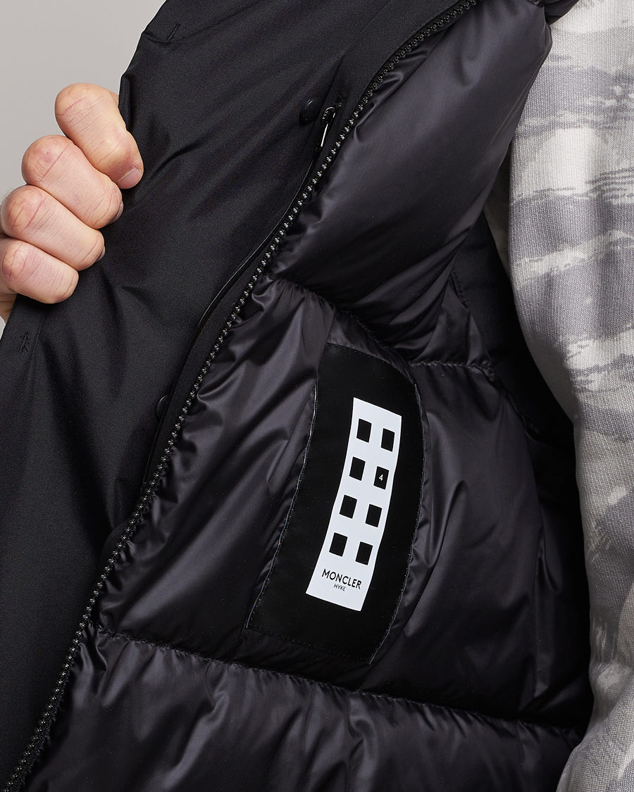Hombres | Chalecos | Moncler Genius | 4 Moncler Hyke Vanil Hooded Vest Black